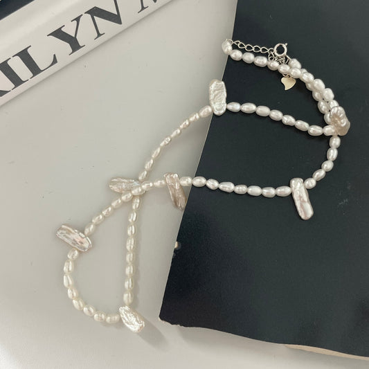 Lace Baroque Pearl Necklace