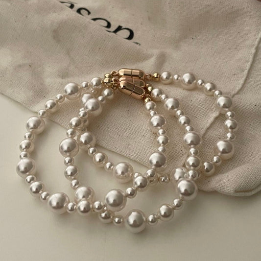 Chunky Assorted Pearl Bracelet